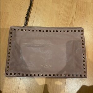 Valentino Garavani Mauve Studded Pouch